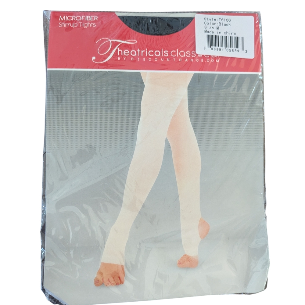Black Tights Stirrup for Dance